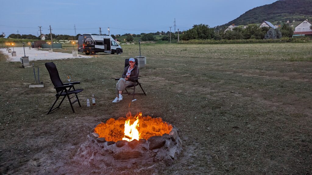 Lagerfeuer nur für uns Zwei.